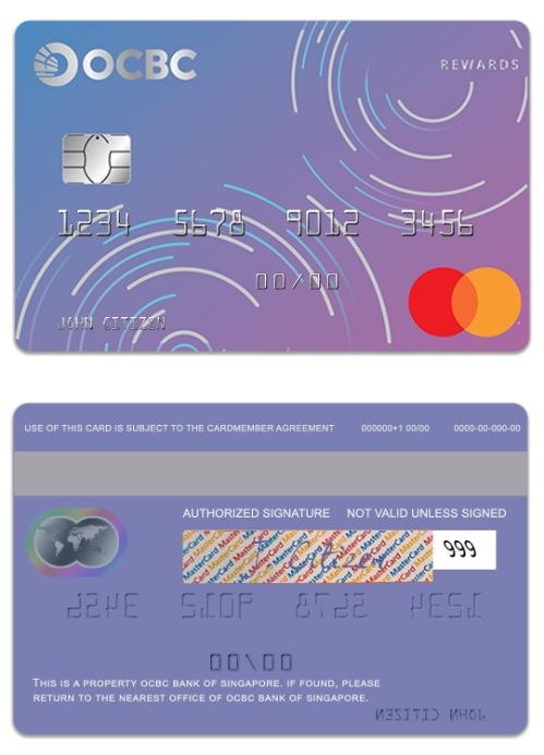 Singapore OCBC Bank rewards mastercard